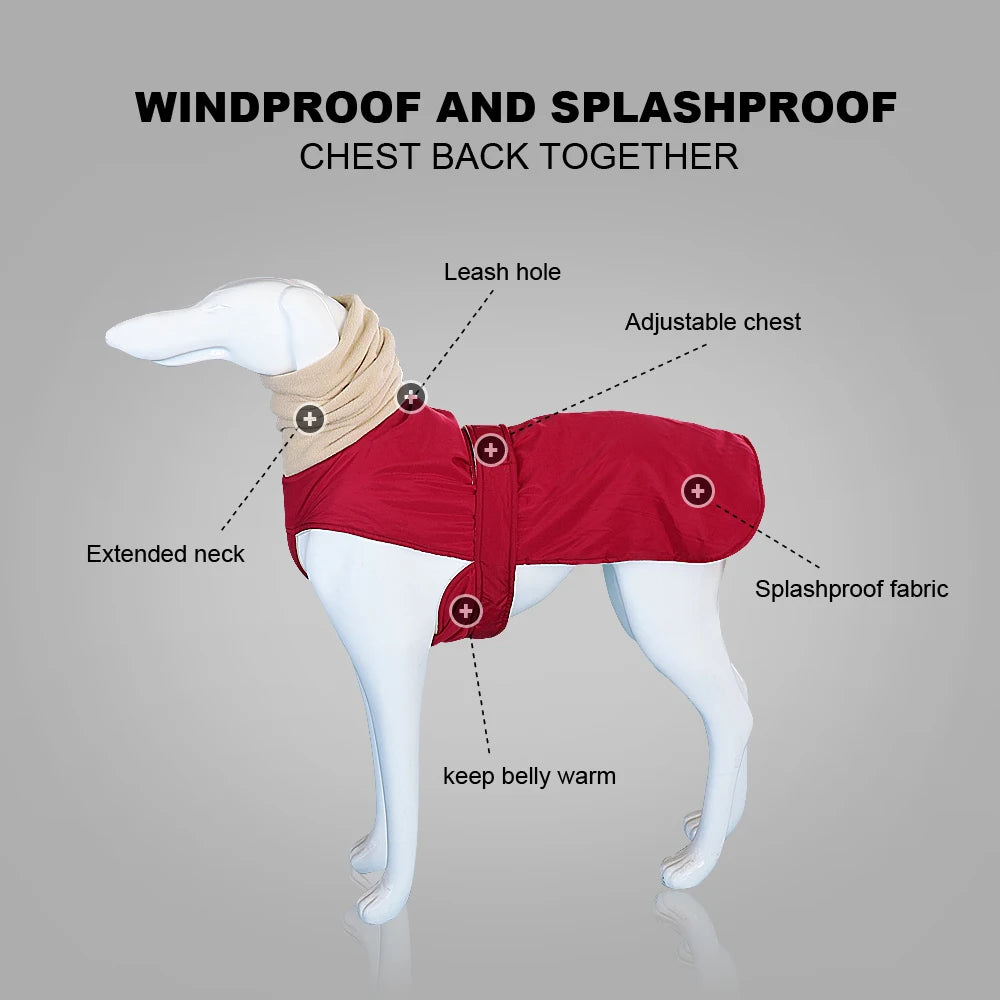 Waterproof Winter Dog Coat – Super Warm Jacket for Large Breeds