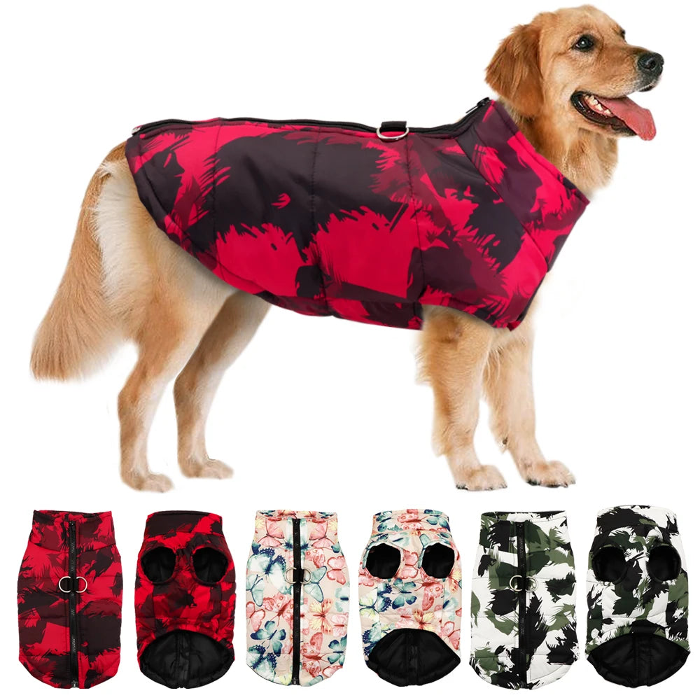 Winter Pet Dog Clothes – Waterproof Warm Jacket Coat for Small, Medium & Large Dogs