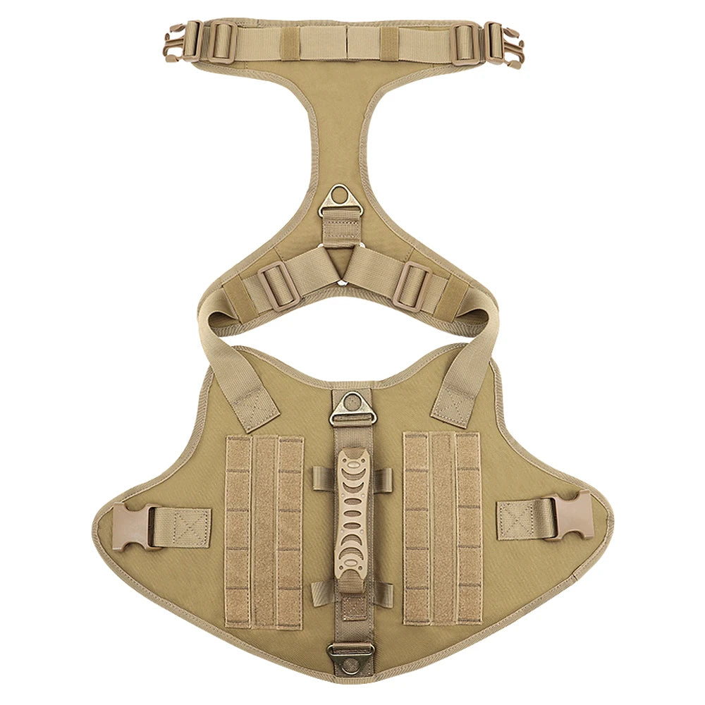 Tactical Dog Harness – Military Training MOLLE Vest for Medium & Large Dogs