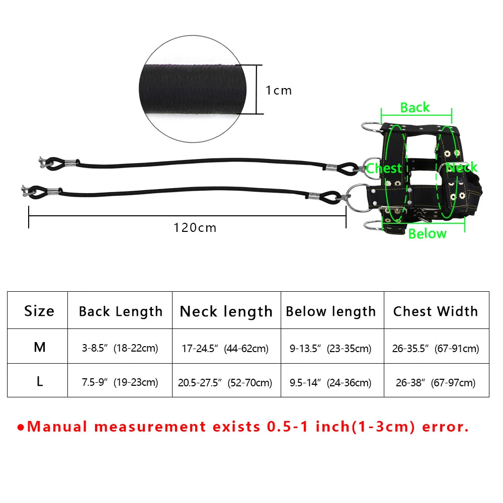 Durable Dog Training Harness – Heavy-Duty Weight Pulling & Agility Harness for Large Dogs & German Shepherds