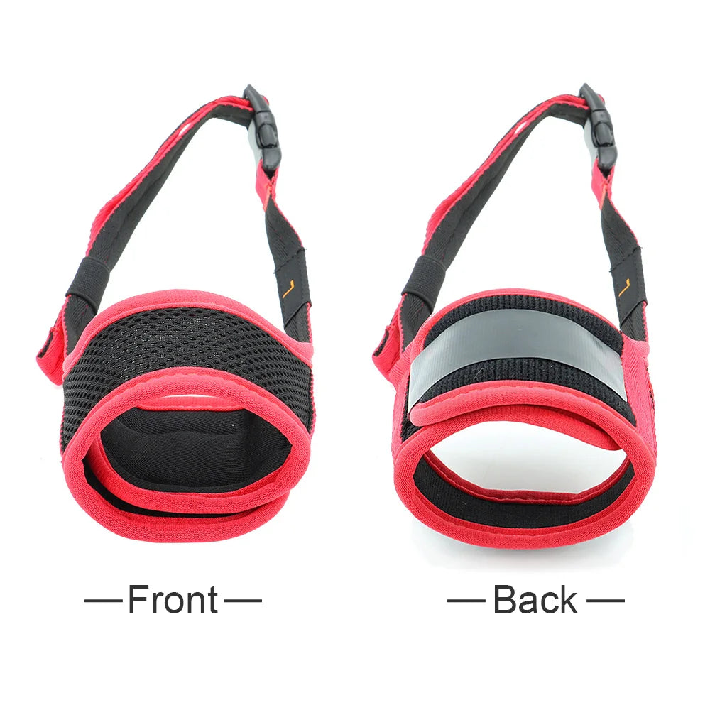 Breathable Mesh Dog Muzzle – Adjustable Anti-Bark & Chew Training Muzzle for Small, Medium & Large Dogs