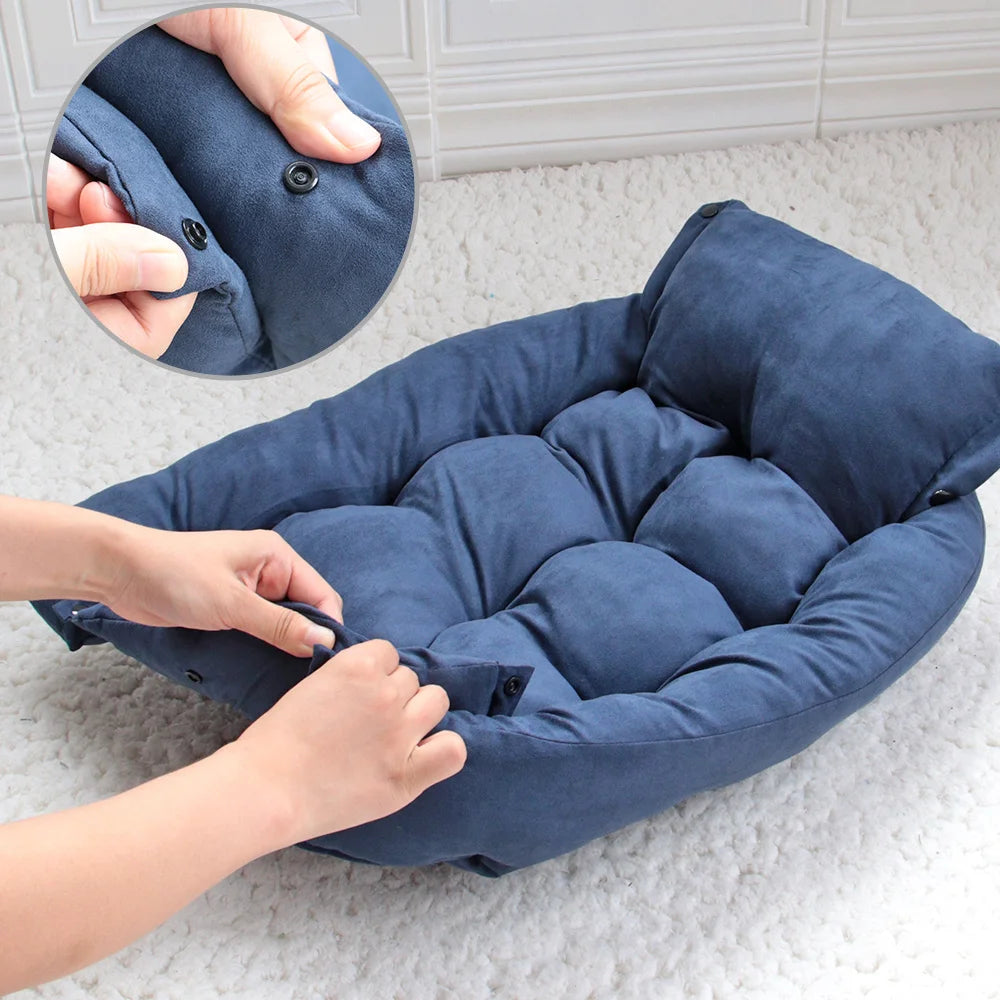 Cozy 3-in-1 Warm Dog Sofa Bed – Perfect for Dogs & Cats