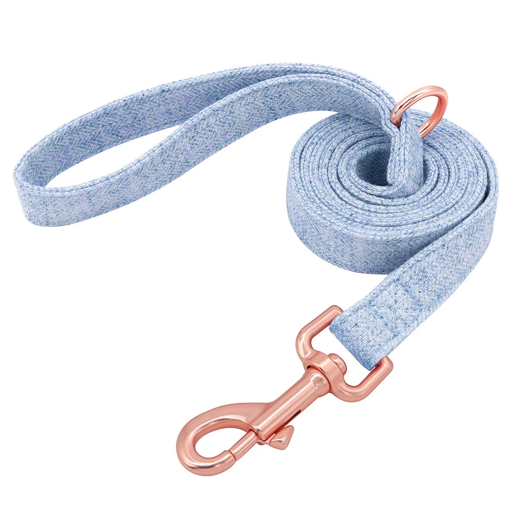 High Quality Personalized Dog Collar – Adjustable Cotton Collar with Custom Engraved ID Tag for Small, Medium & Large Dogs
