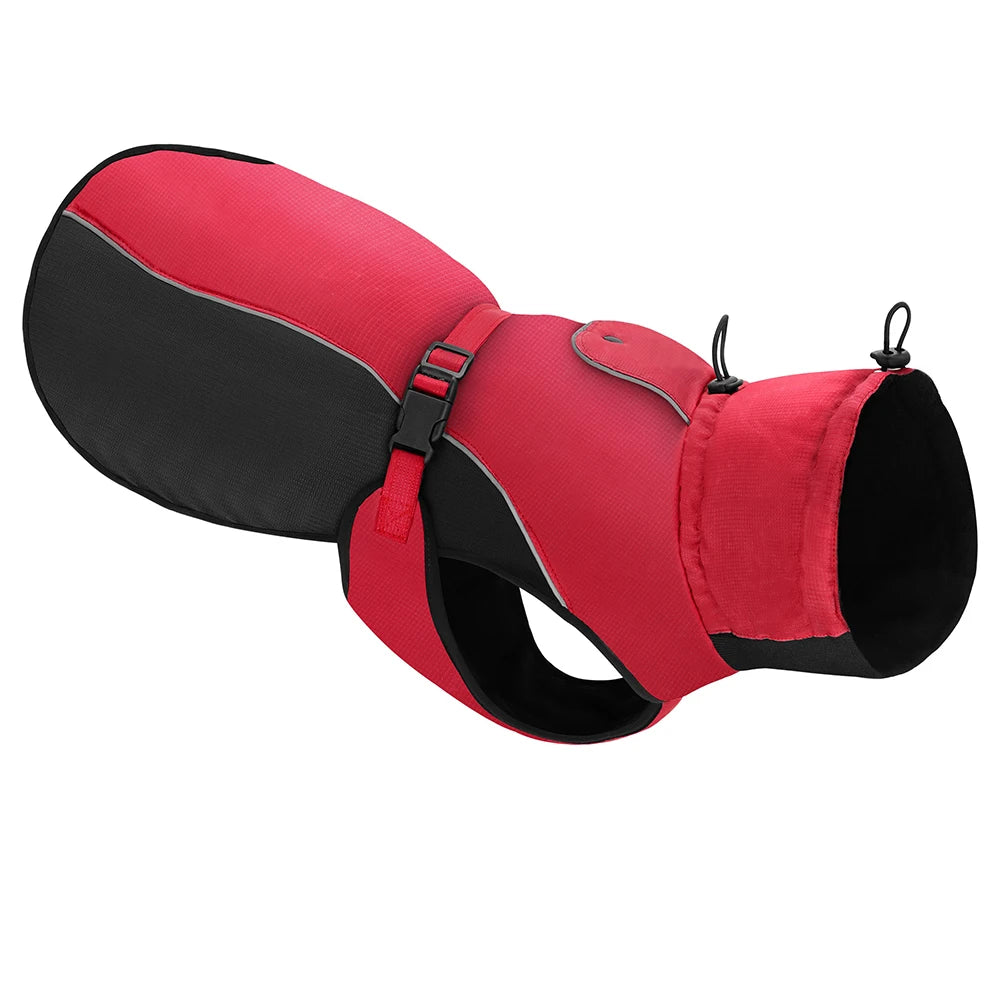 Waterproof Large Dog Coat – Warm Reflective Winter Jacket for Medium & Big Dogs (XL–6XL)