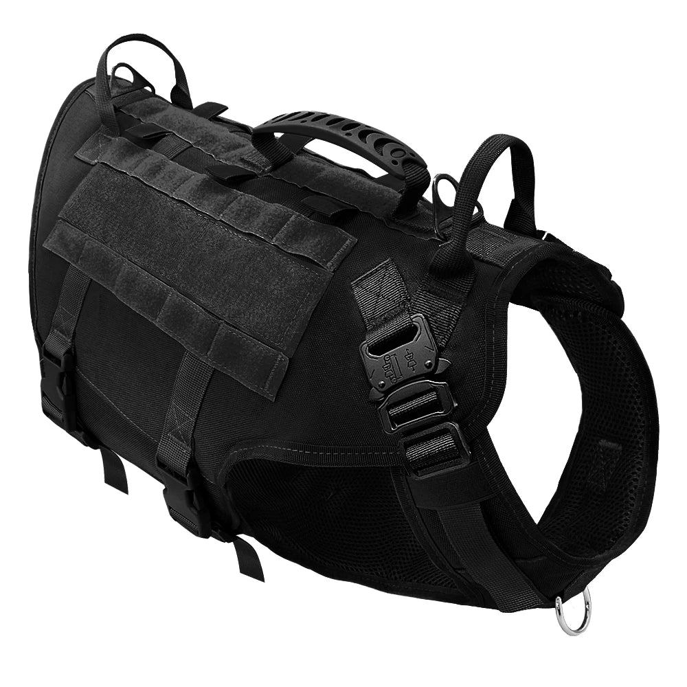 Tactical Dog Harness – Military MOLLE No-Pull Vest for Medium & Large Dogs