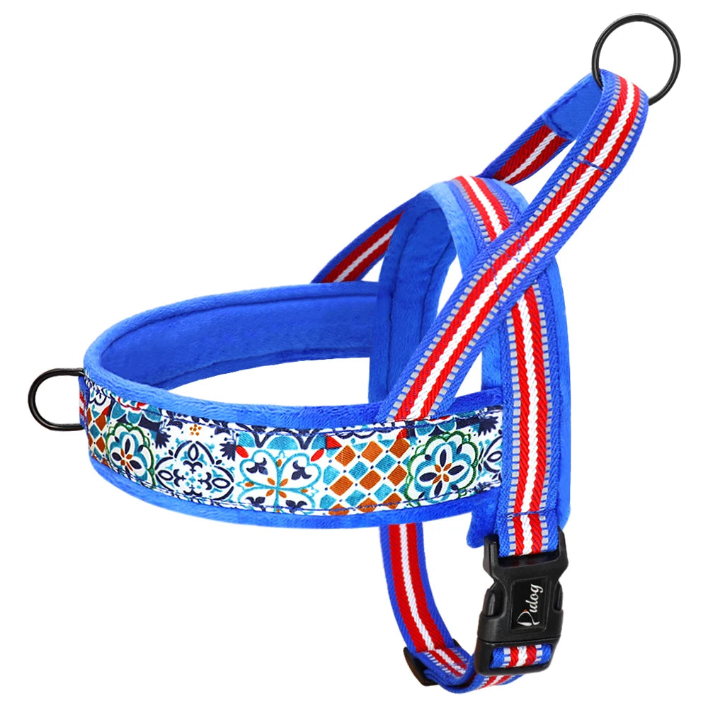 Dog Harness Vest No Pull Nylon Reflective Puppy Harnesses For Small Medium Large Dogs Adjustable Outdoor Walking Pet Harness Pug