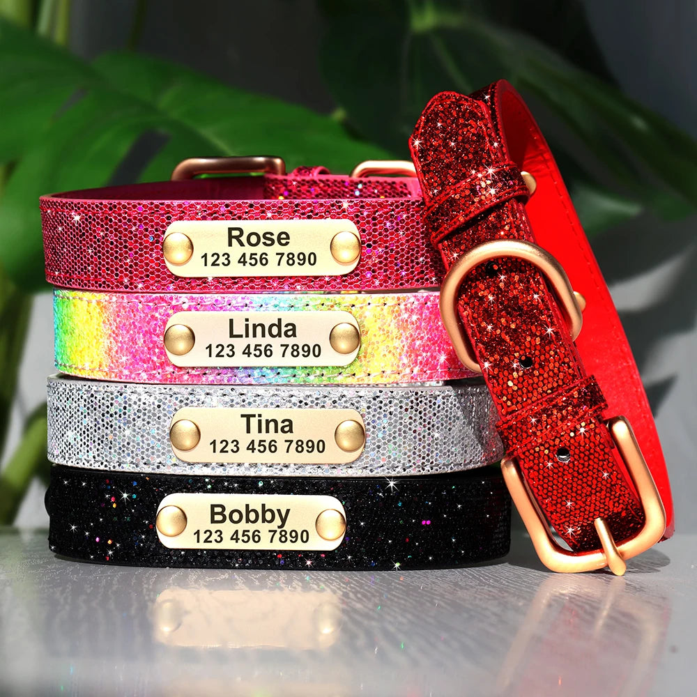 ✨ Personalized Bling Dog Collar – Sparkle, Style & Safety ✨