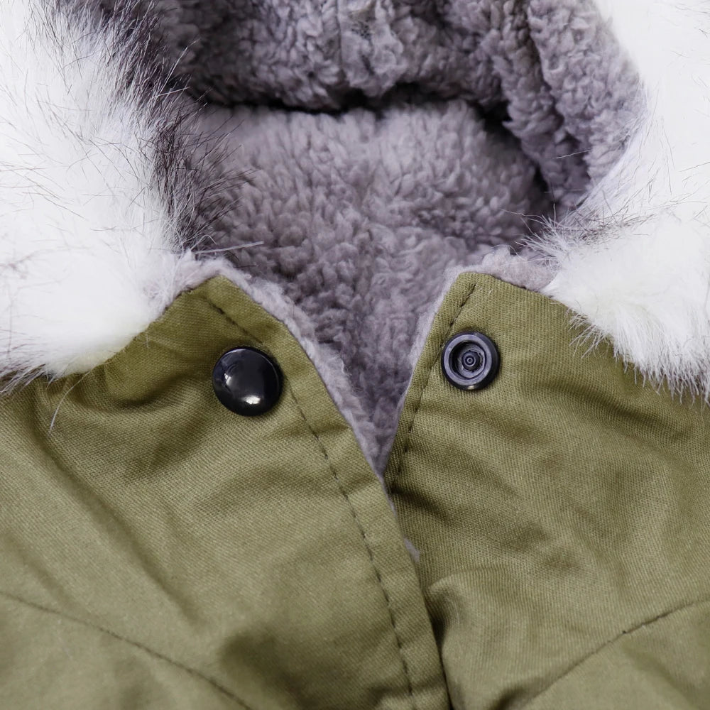 Winter Warm Dog Coat – Soft Hooded Jacket for Small & Medium Dogs