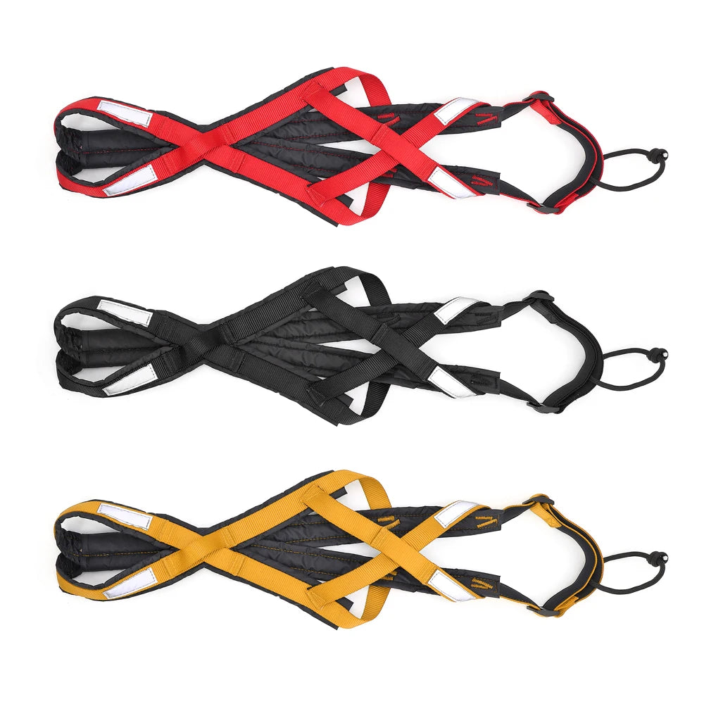 Dog Sledding Harness Reflective Pet Sledding Skijoring Harness Waterproof Big Large Dogs Weight Pulling Vest For Pet Training