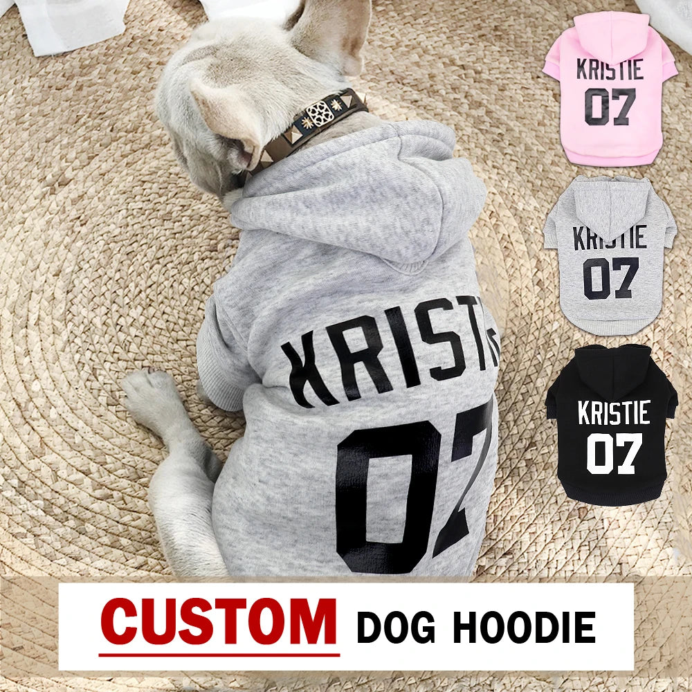 Custom Dog Hoodie – Personalized Puppy & Dog Sweatshirt