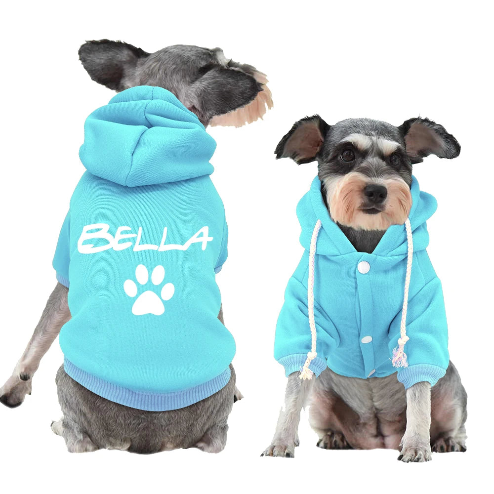 Custom Dog & Cat Hoodie – Personalized Pet Name Sweatshirt for Small, Medium & Large Dogs