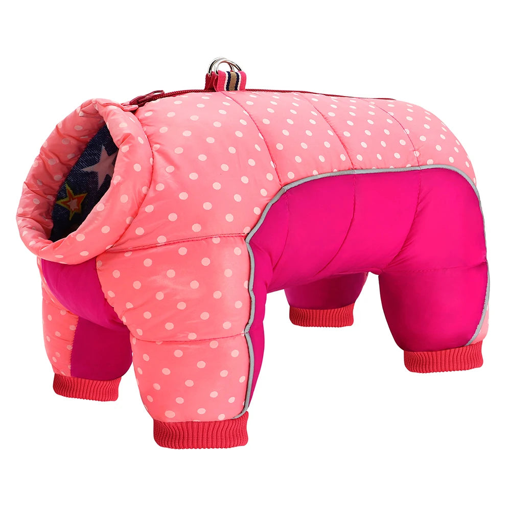 Waterproof Warm Dog Clothes – Winter Jumpsuit for Small, Medium & Large Dogs