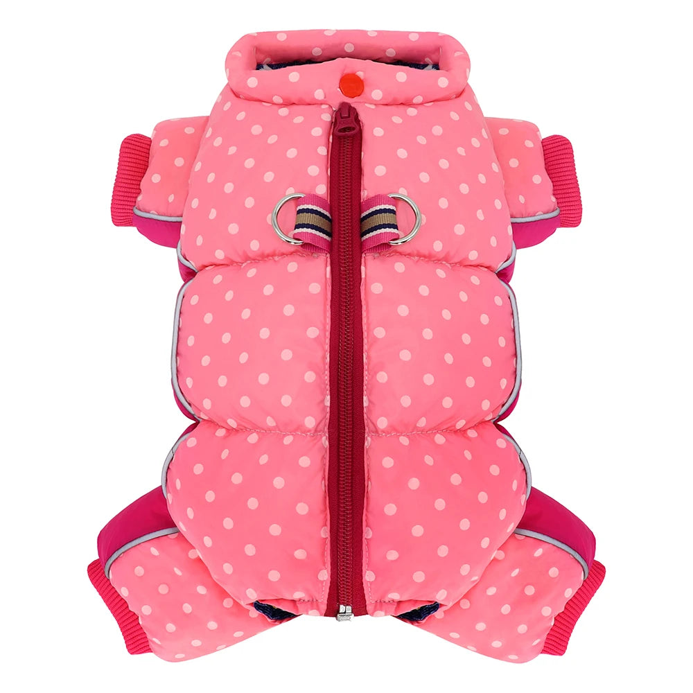 Waterproof Warm Dog Clothes – Winter Jumpsuit for Small, Medium & Large Dogs