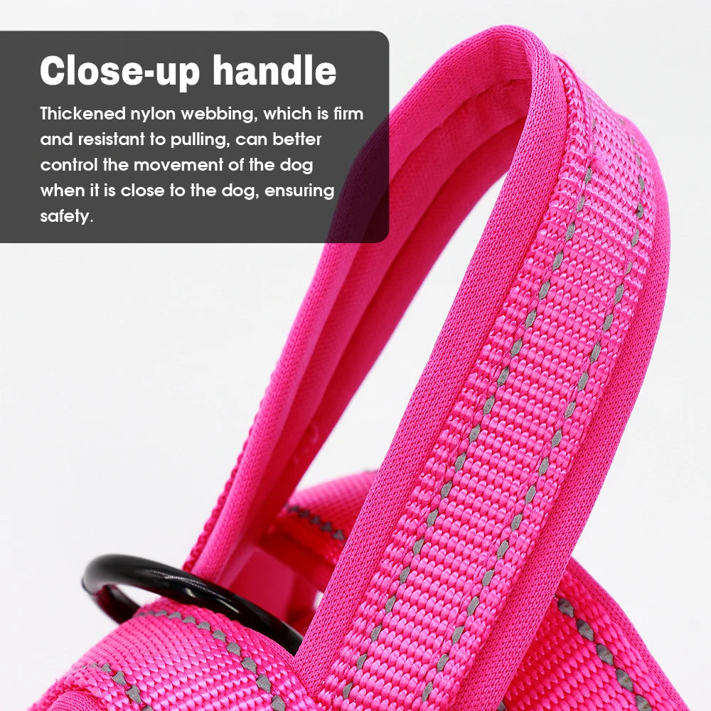 No Pull Nylon Dog Harness Reflective Adjustable Dog Harness Vest For Medium Large Dogs Walking Training Belt Pet Supplies