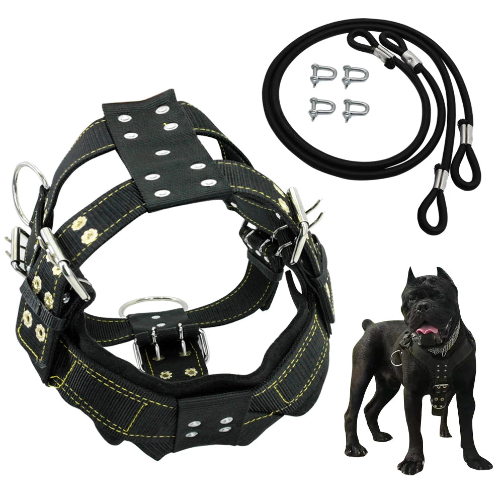Durable Dog Training Harness – Heavy-Duty Weight Pulling & Agility Harness for Large Dogs & German Shepherds