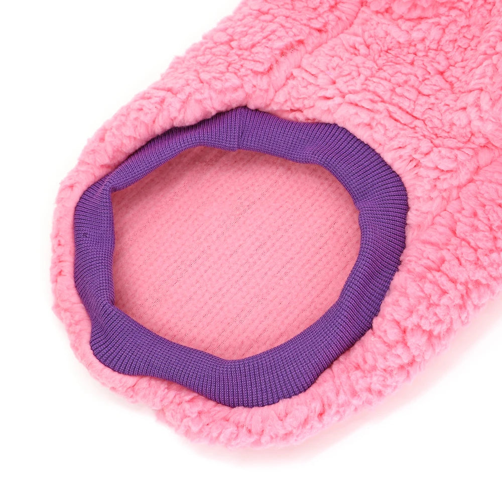 Winter Fleece Dog Jacket – Warm Teddy Coat for Small & Medium Pets