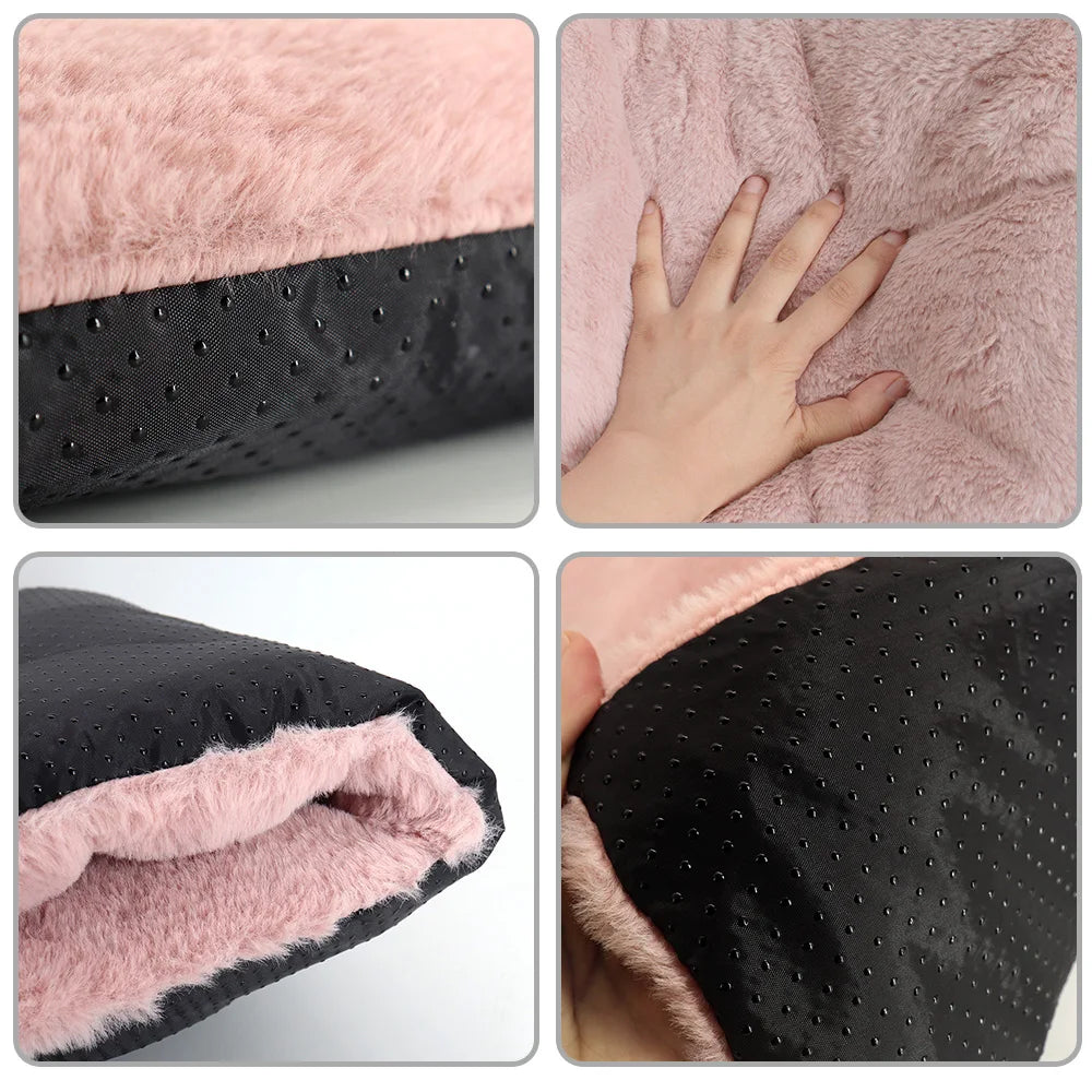 Soft Fleece Pet Bed Mat – Washable Sleeping Cushion for Dogs & Cats