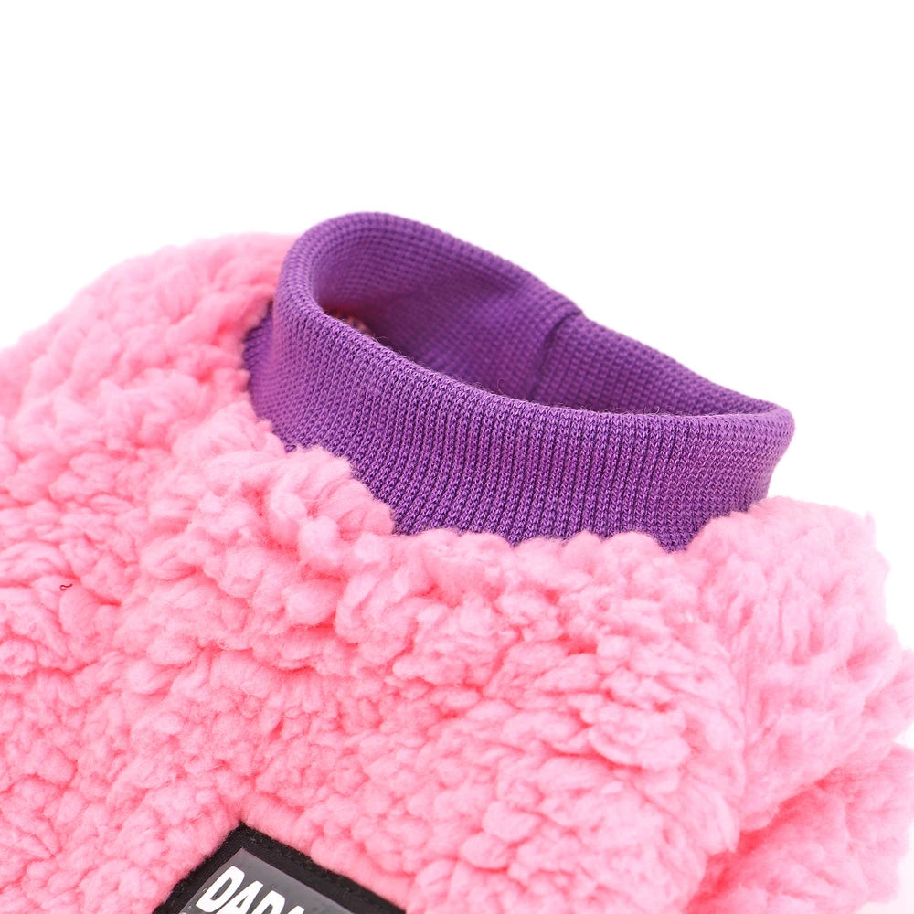 Winter Fleece Dog Jacket – Warm Teddy Coat for Small & Medium Pets