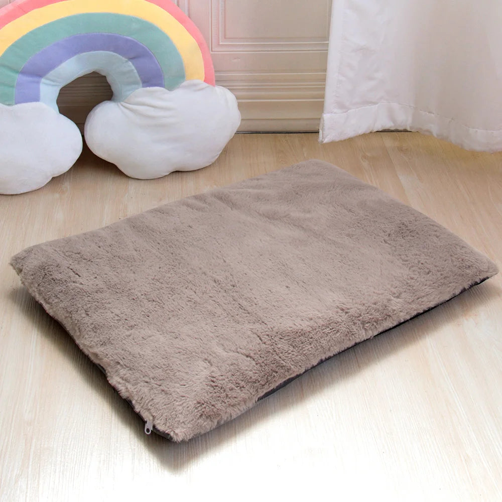 Soft Fleece Pet Bed Mat – Washable Sleeping Cushion for Dogs & Cats