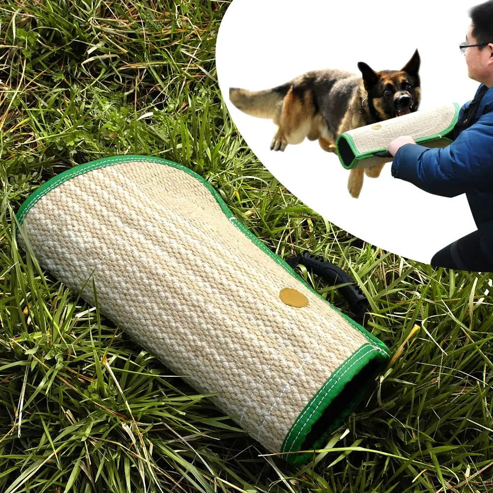 Dog Training Bite Tug & Jute Sleeve – Durable Agility Equipment for Malinois, German Shepherd & Rottweiler
