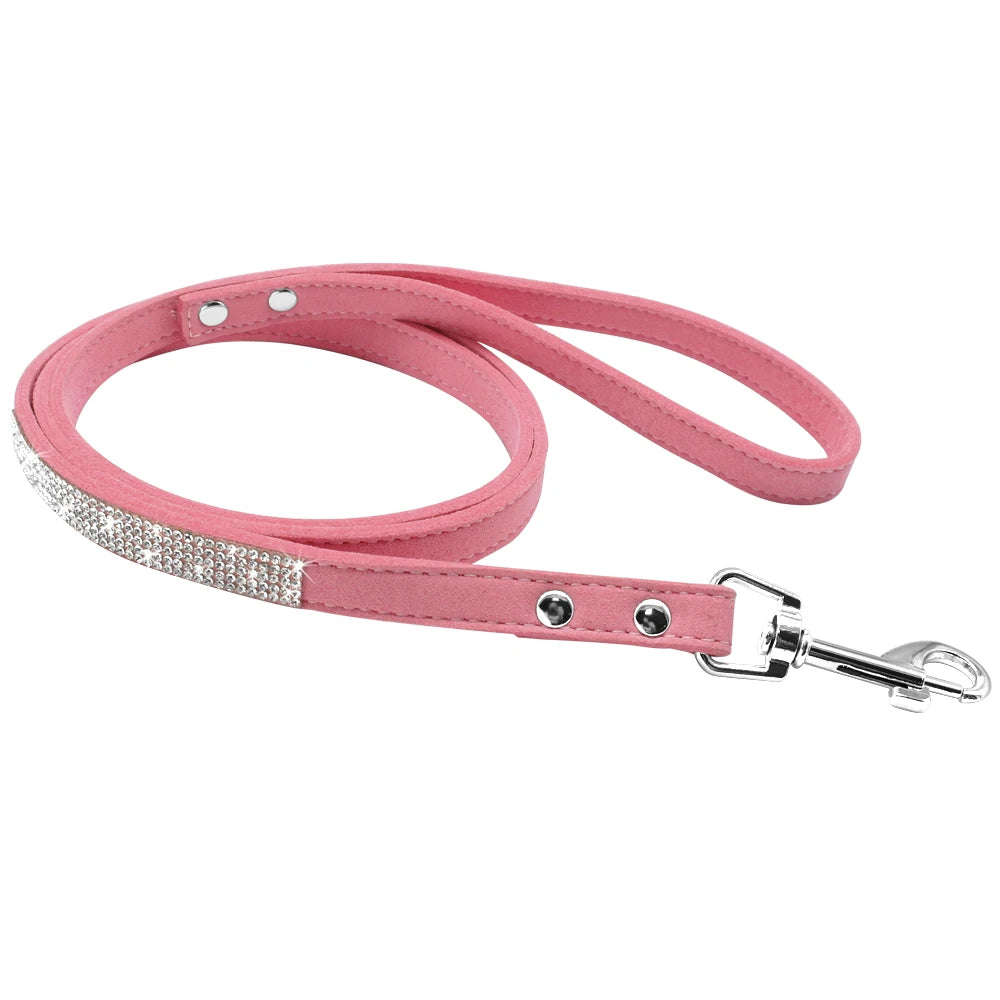 Fashion Rhinestone Dog Leash – Bling Shiny Puppy Walking Lead