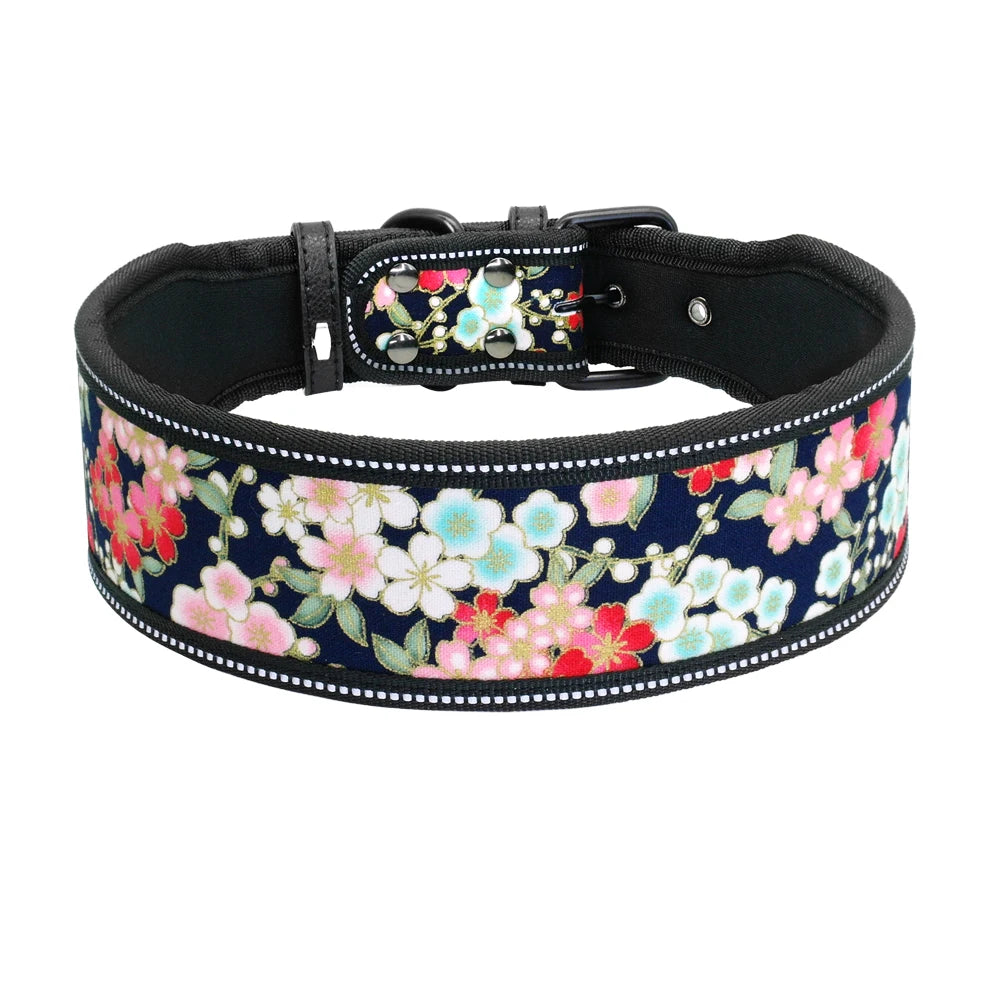 Reflective Nylon Dog Collar – Adjustable & Durable for Medium & Large Dogs