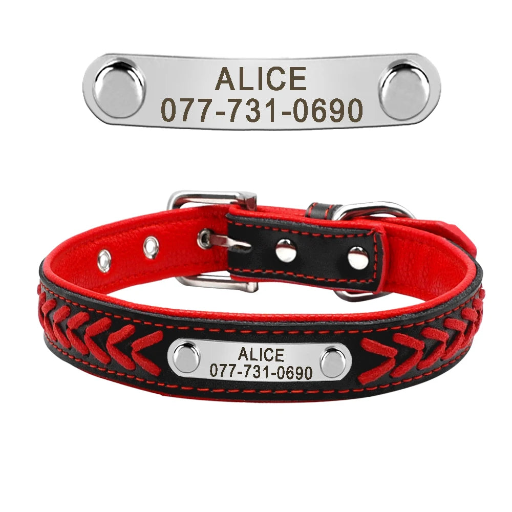 Bling Puppy Dog Cat Collar Personalized Engraved Pet Dog ID Tag Collars For Small Cats Dogs Custom Chihuahua Rhinestone Collars