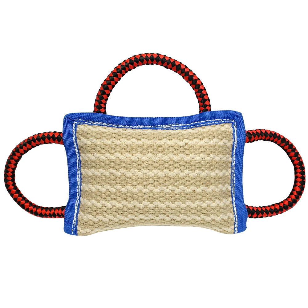Dog Training Bite Tug & Jute Sleeve – Durable Agility Equipment for Malinois, German Shepherd & Rottweiler