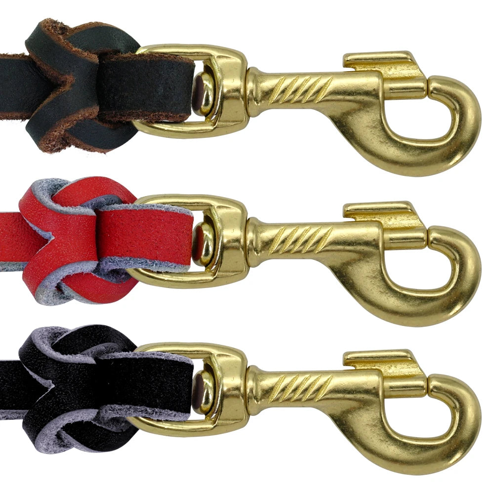 Dog Leash Leather Training &amp; Walking Lead – 1.5m / 2.5m
