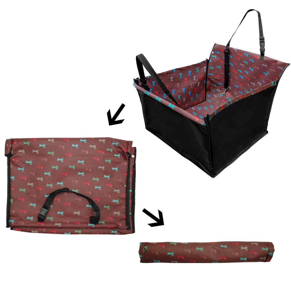 Oxford Waterproof Pet Car Seat Carrier