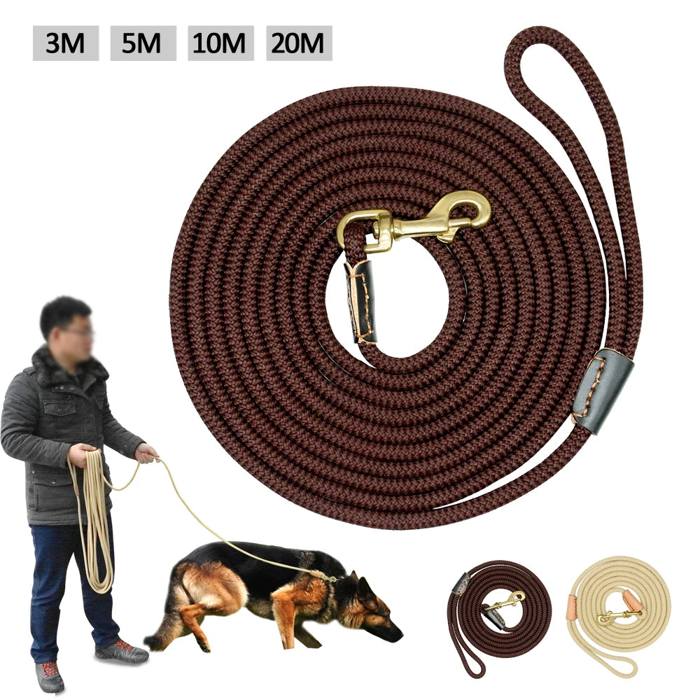 Durable Dog Tracking Leash – Long Nylon Rope Training Lead