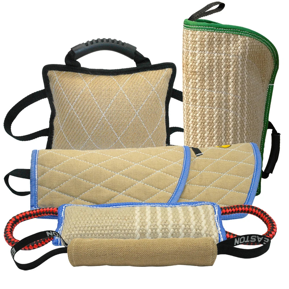 Dog Training Bite Tug & Jute Sleeve – Durable Agility Equipment for Malinois, German Shepherd & Rottweiler