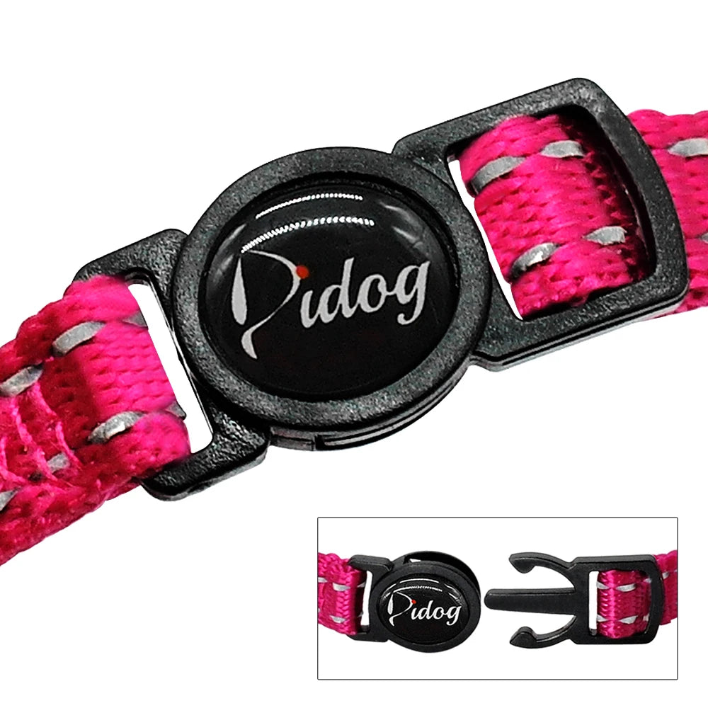 Quick Release Kitten Cat Collar – Reflective Personalized ID Collar with Bell & Free Engraved Tag for Small Pets