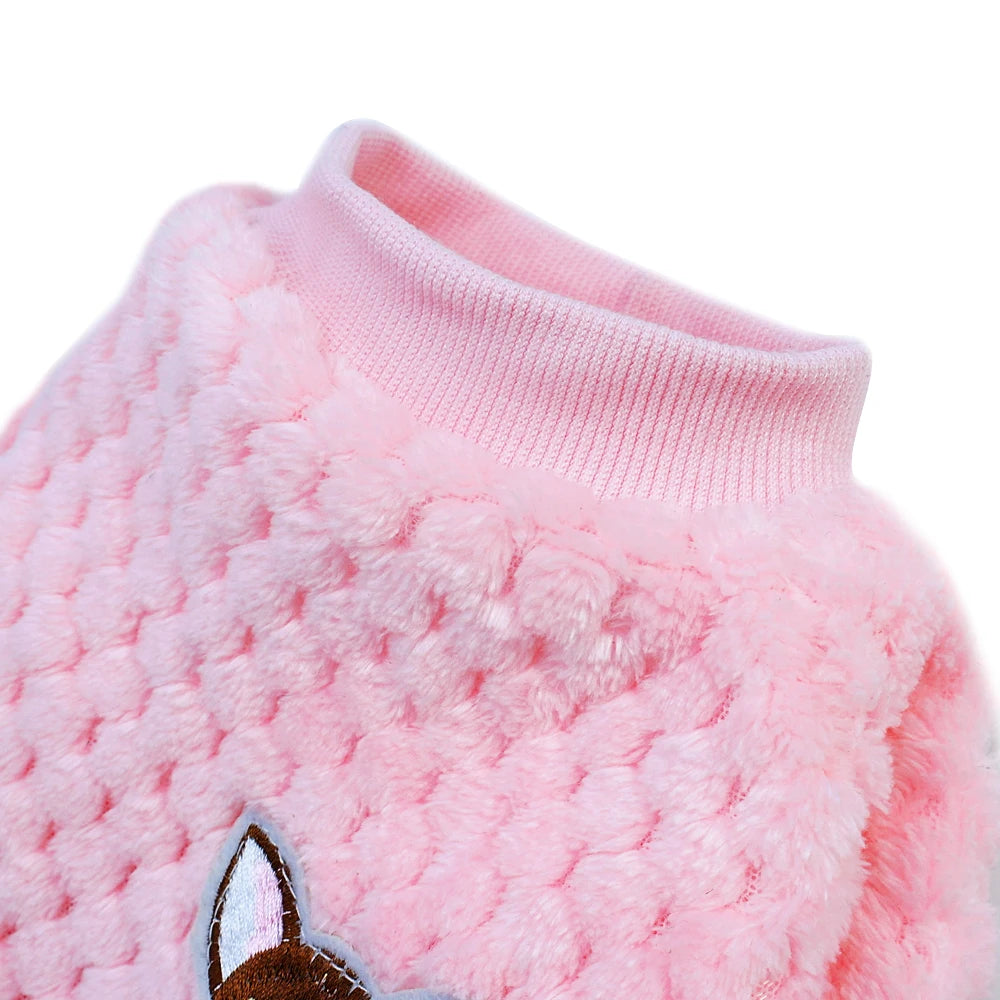 Cute Winter Dog Clothes – Soft Fleece Puppy Coat for Chihuahua, Yorkie, Pug & Small Dogs (S–2XL)