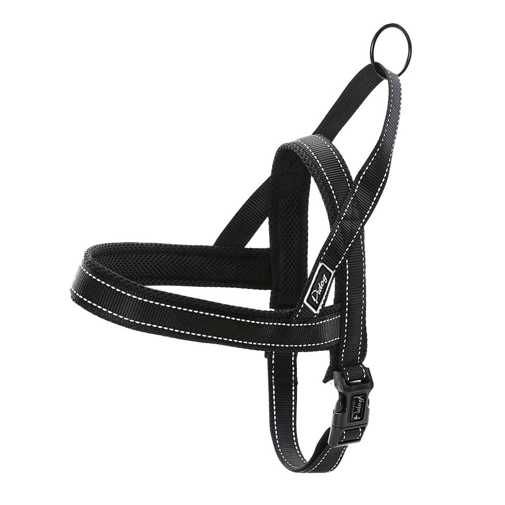 No Pull Reflective Dog Harness & Leash Set – Adjustable Nylon Padded Pet Vest for Small, Medium & Large Dogs (XXS–L)