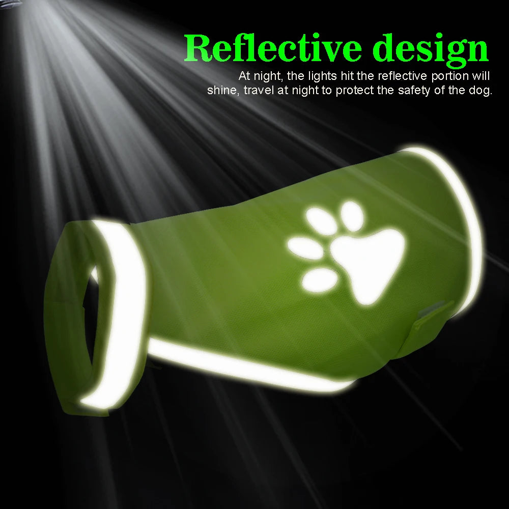Reflective Dog Safety Vest – High Visibility Pet Harness for Outdoor Walking, Hiking & Hunting