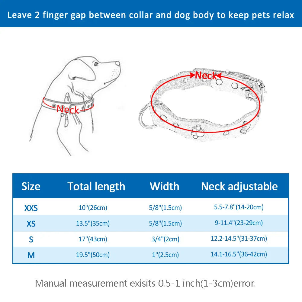 Soft Genuine Leather Pet Dog Collar – Adjustable for Small & Medium Dogs