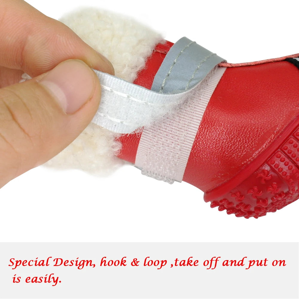 Warm Winter Dog Boots – Waterproof Non-Slip Shoes for Small & Large Dogs
