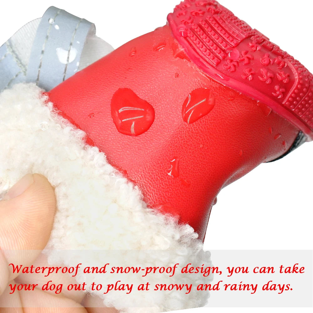 Warm Winter Dog Boots – Waterproof Non-Slip Shoes for Small & Large Dogs