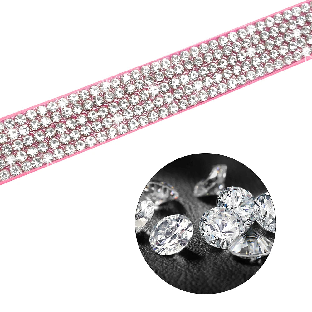 Fashion Rhinestone Dog Leash – Bling Shiny Puppy Walking Lead