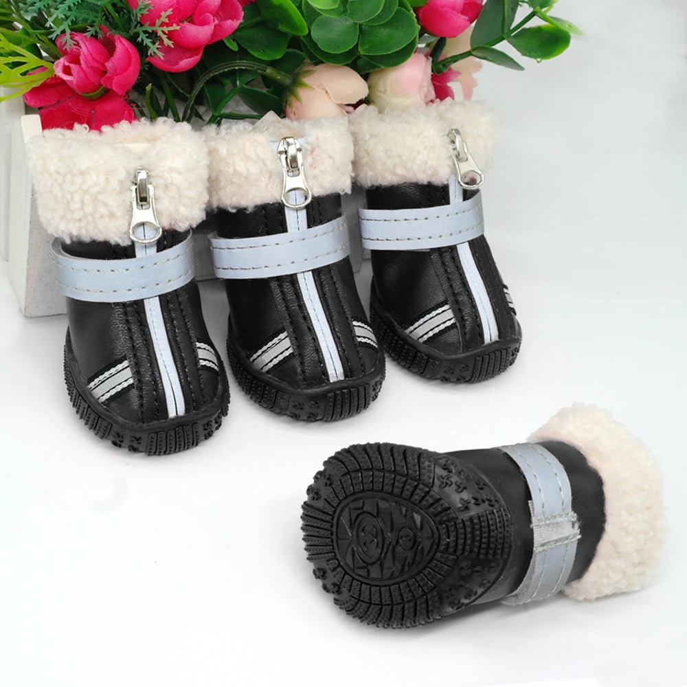 Warm Winter Dog Boots – Waterproof Non-Slip Shoes for Small & Large Dogs
