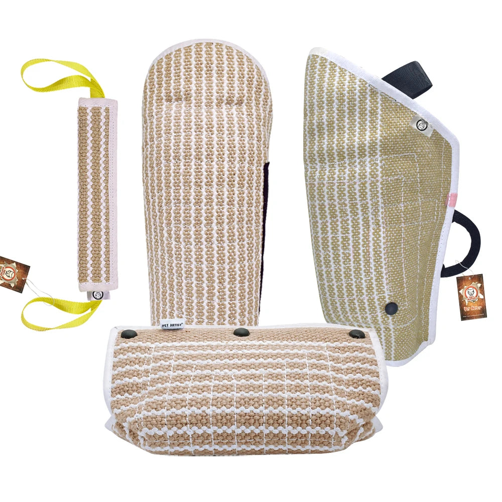 Dog Training Bite Tug & Jute Sleeve – Durable Agility Equipment for Malinois, German Shepherd & Rottweiler