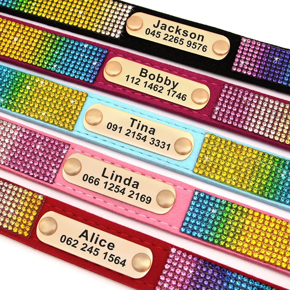 ✨ Personalized Bling Dog Collar – Sparkle, Style & Safety ✨
