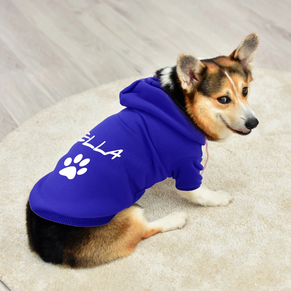 Custom Dog & Cat Hoodie – Personalized Pet Name Sweatshirt for Small, Medium & Large Dogs
