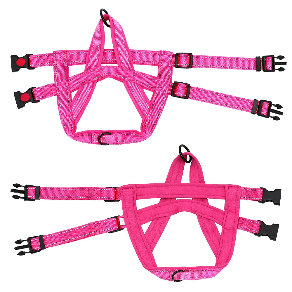 No Pull Nylon Dog Harness Reflective Adjustable Dog Harness Vest For Medium Large Dogs Walking Training Belt Pet Supplies