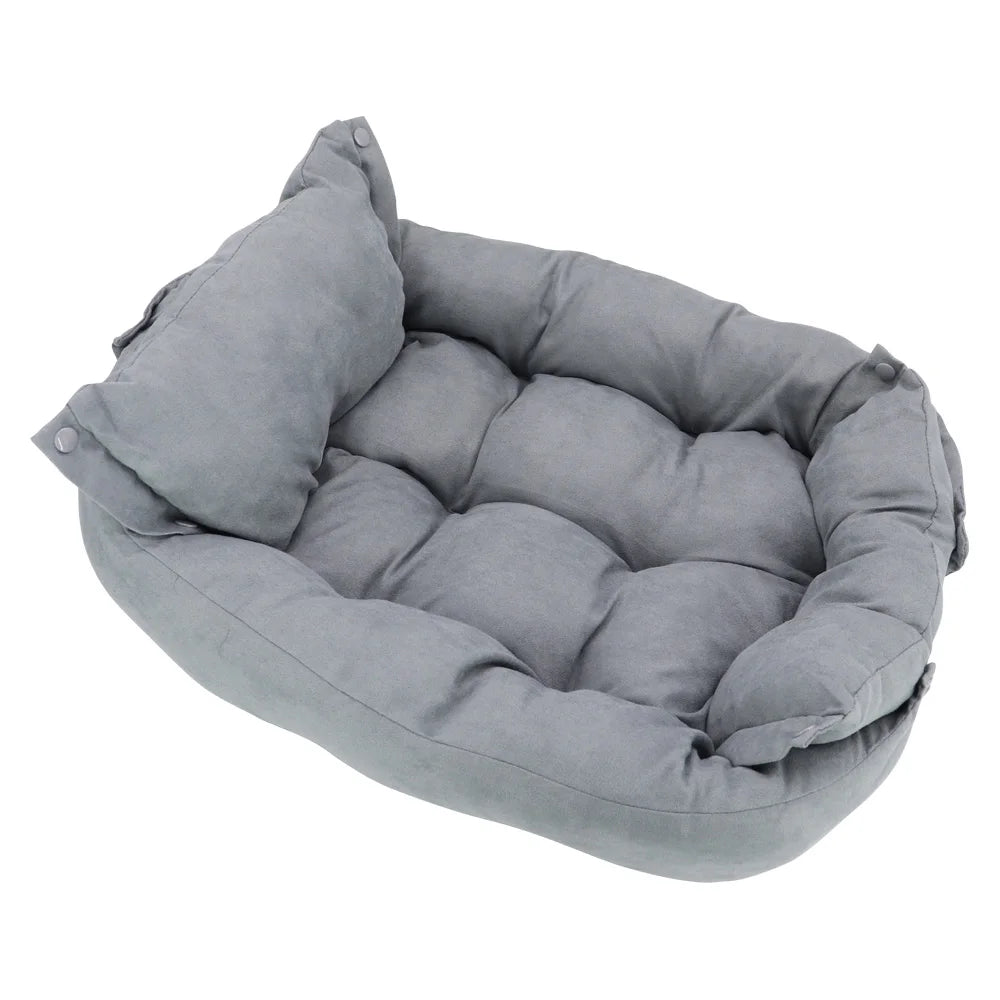 3-in-1 Warm Dog Bed & Sofa – Multifunctional Pet Cushion for Dogs & Cats (Small to Large Breeds)