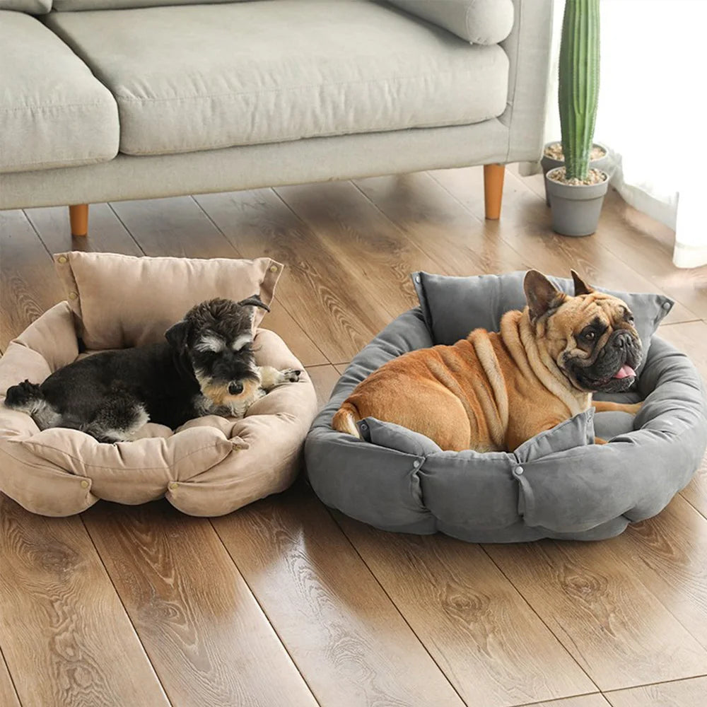 3-in-1 Warm Dog Bed & Sofa – Multifunctional Pet Cushion for Dogs & Cats (Small to Large Breeds)