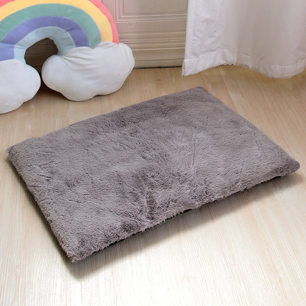 Soft Fleece Pet Bed Mat – Washable Sleeping Cushion for Dogs & Cats