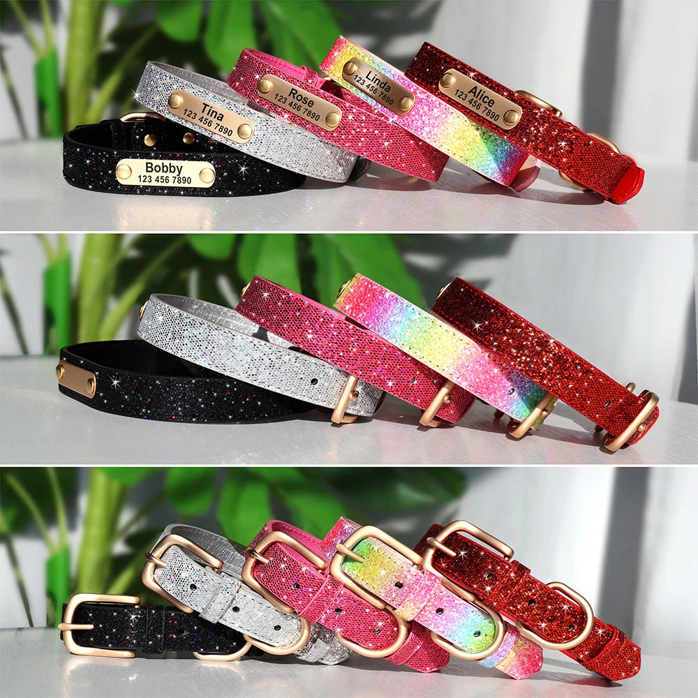 ✨ Personalized Bling Dog Collar – Sparkle, Style & Safety ✨