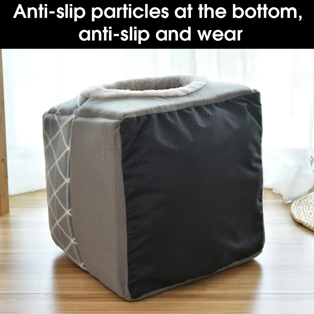 Warm Pet Bed & Soft Nest – Cozy Dual-Use Sleeping Haven